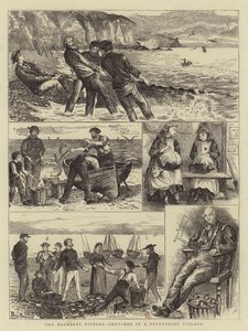 The Mackerel Fishery, Sketches in a Devonshire Village